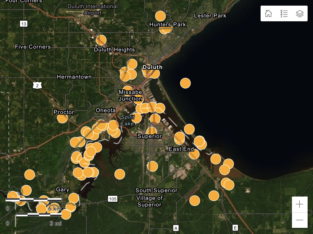 Image of the Monitoring Stations Interactive Map